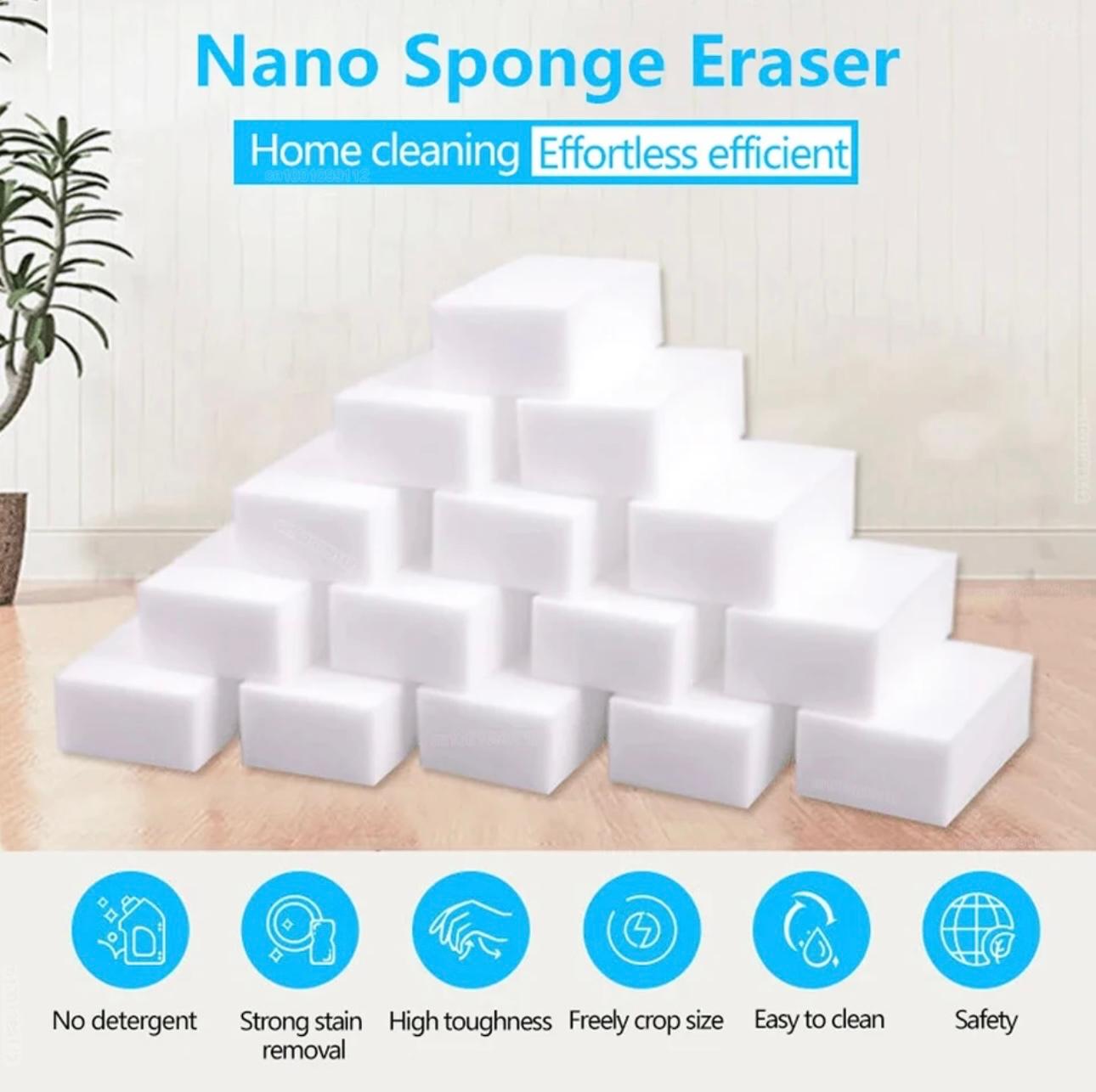 EcoClean Nano Sponge Eraser: Multi-Surface Magic Cleaning Pads