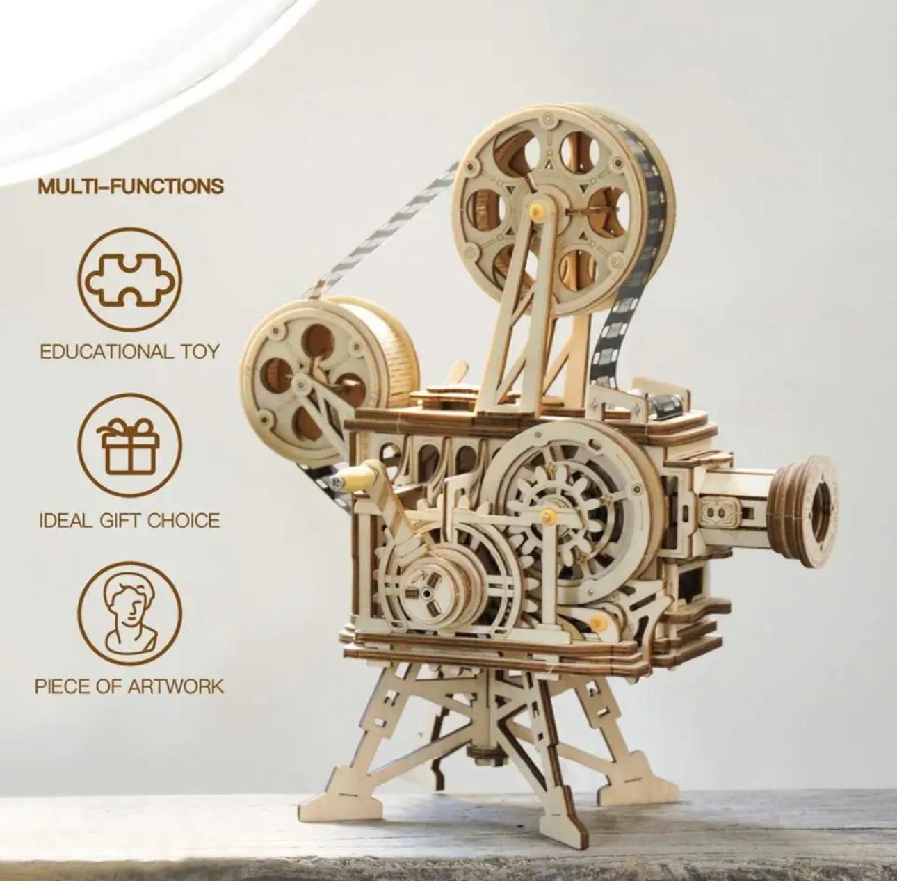 High Quality 3D puzzle - Hand Crank Projector With Movie