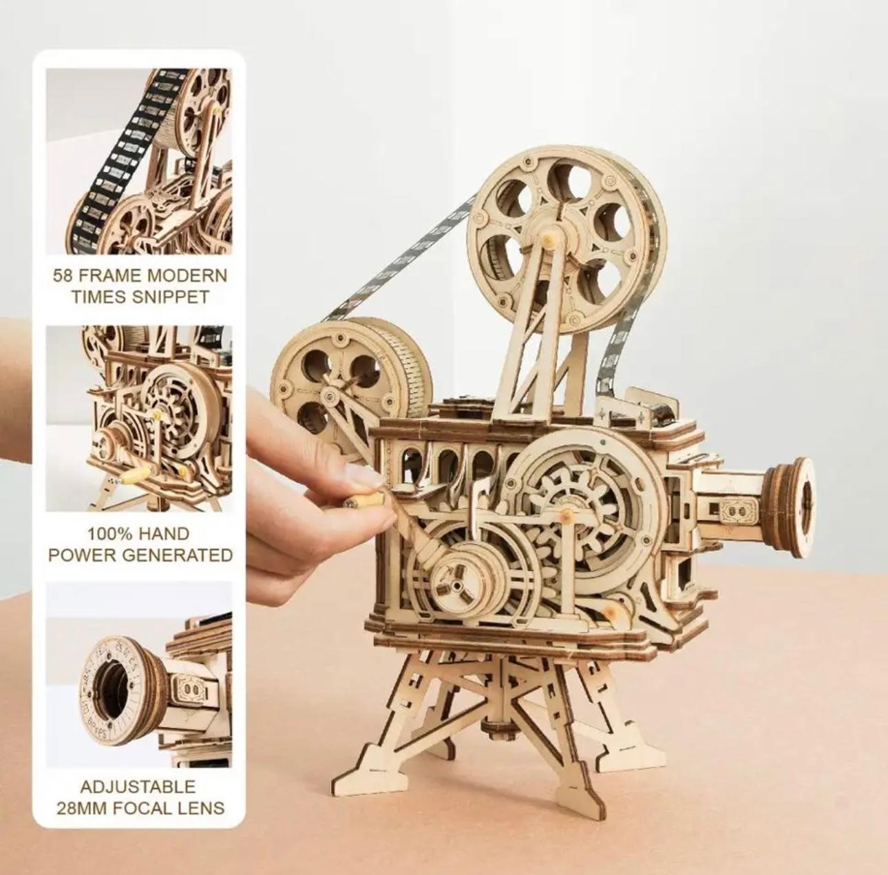 High Quality 3D puzzle - Hand Crank Projector With Movie