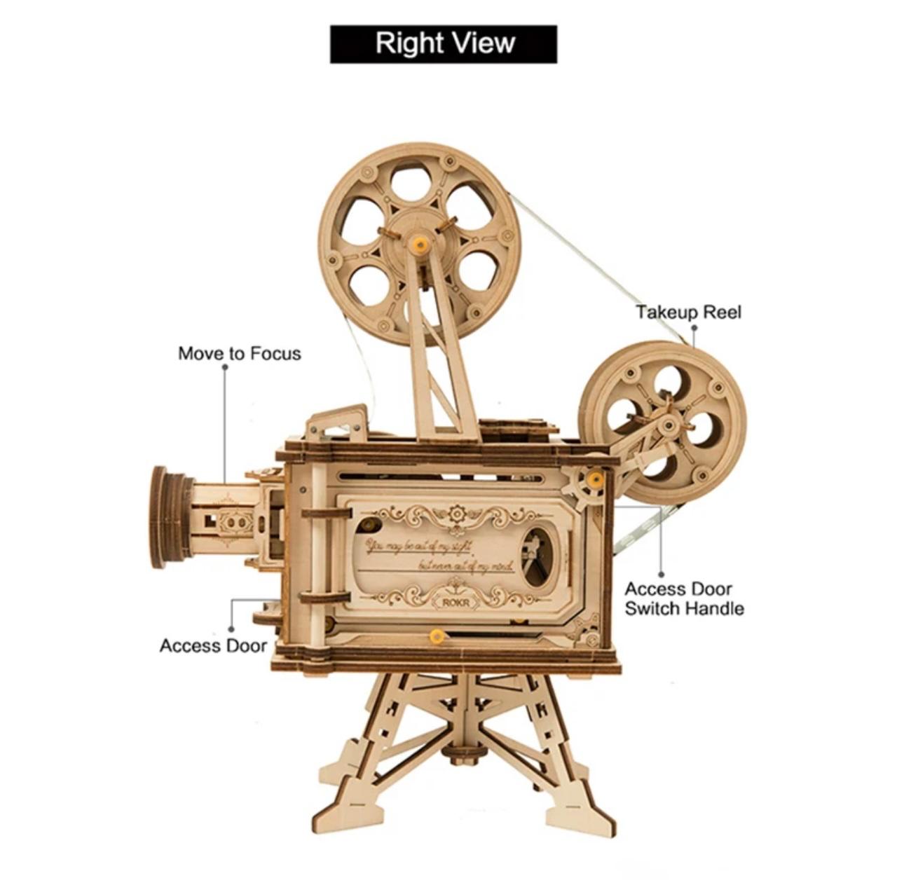 High Quality 3D puzzle - Hand Crank Projector With Movie