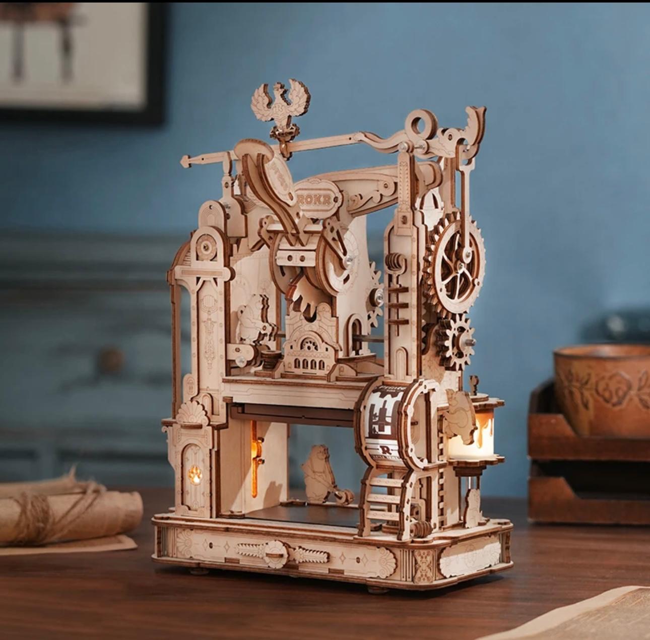 Historical 3D Printing Press Puzzle - Interactive Model Kit