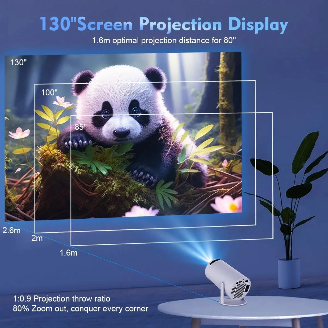 Projector HY300 PRO: 4K Upscaling Home Cinema Experience