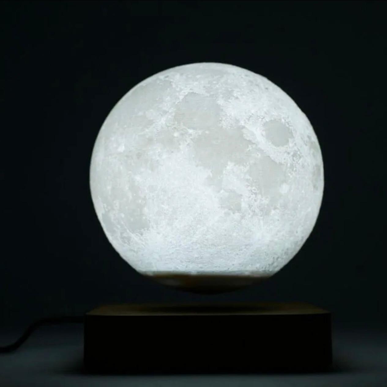 Magnetic Levitation 3D Moon Lamp with Touch Control - Futuristic Lighting