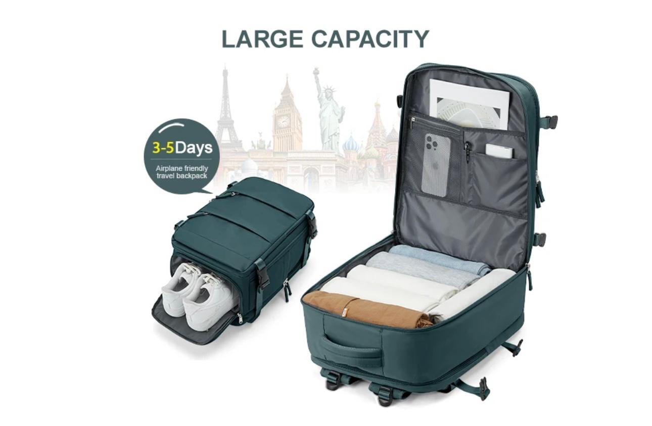 Compact Cabin-Ready Travel Backpack - Fits EasyJet & Ryanair