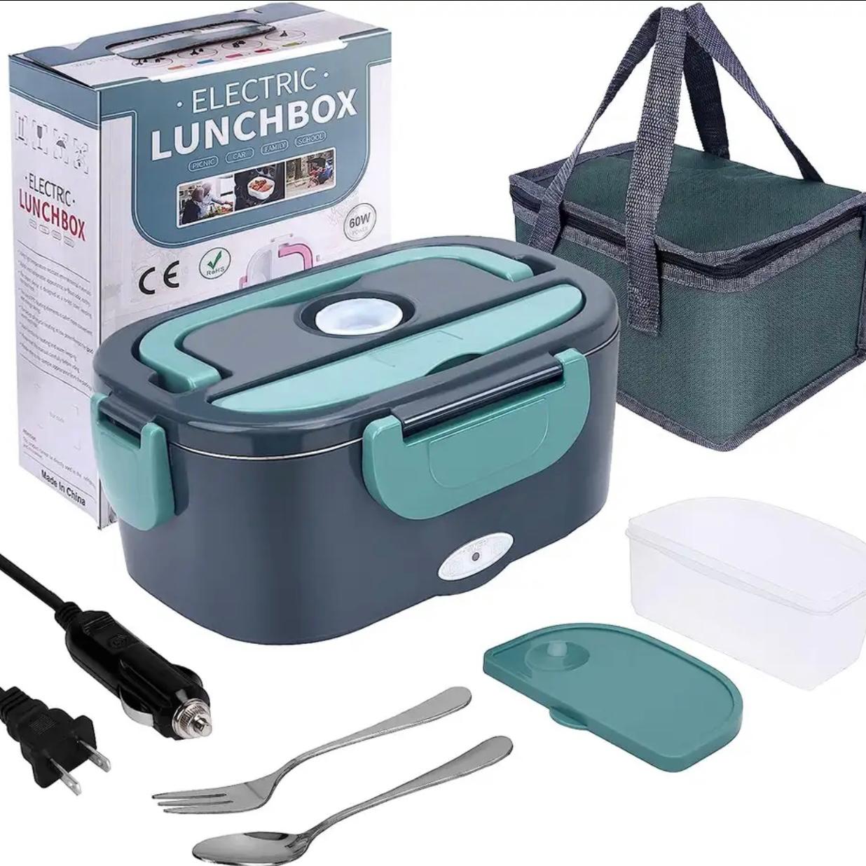 Portable 60W Dual-Voltage Electric Lunch Box - Hot Meals Anywhere"