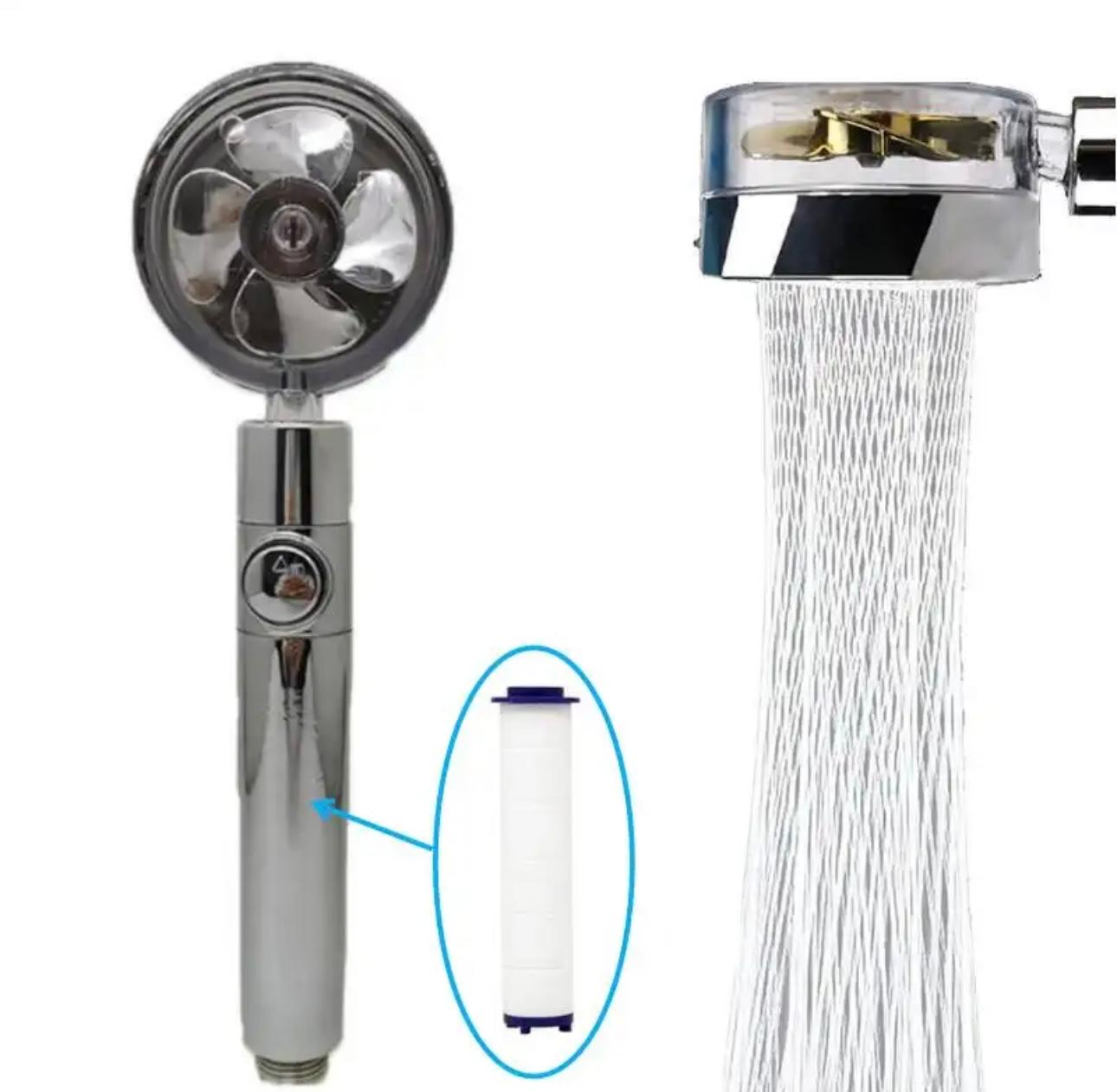 TurboSpin Eco Shower Head - High-Pressure Water-Saving Design