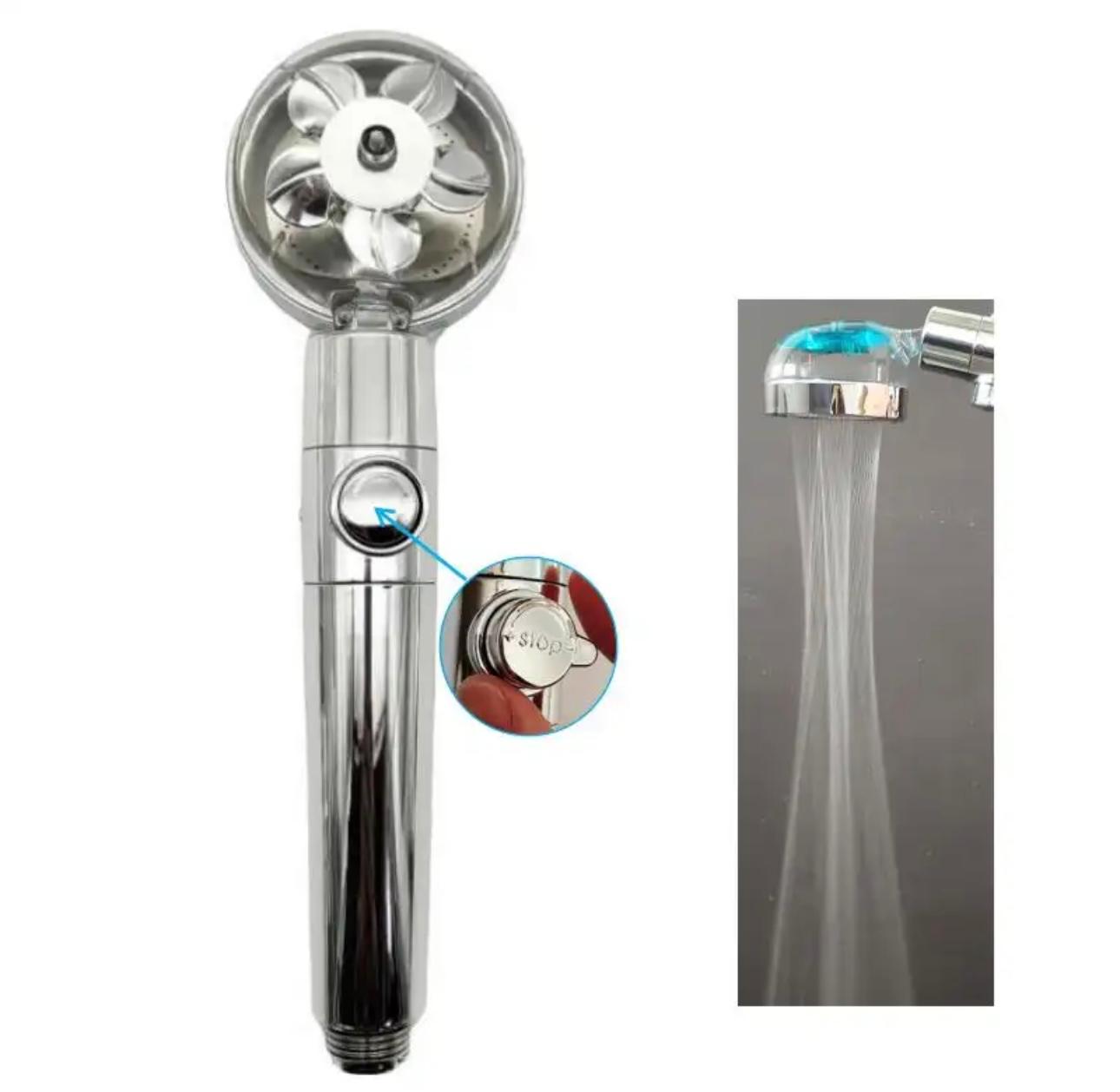 TurboSpin Eco Shower Head - High-Pressure Water-Saving Design