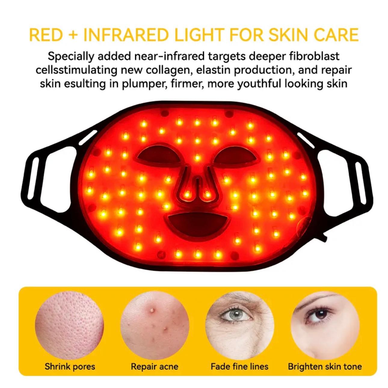 LesColton QuadraLight Therapy Mask - Advanced Silicone LED Skincare