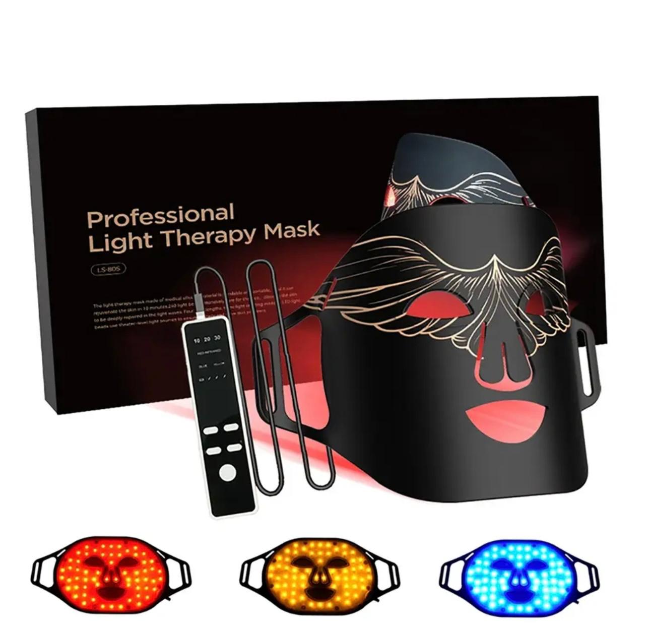 LesColton QuadraLight Therapy Mask - Advanced Silicone LED Skincare