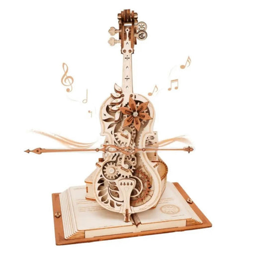 HarmonyCraft 3D Cello Puzzle - Mechanical Music Box Toy