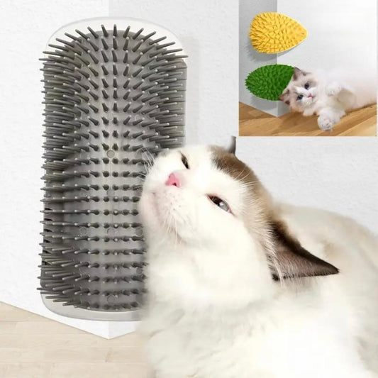 3-in-1 Cat Scratcher Massager - Ultimate Grooming & Comfort Tool