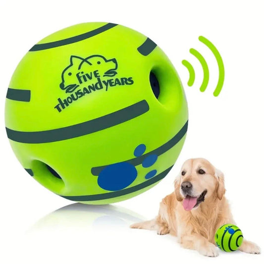 Giggle Fun Dog Toy Ball - Interactive, Battery-Free Chew Toy with Sounds