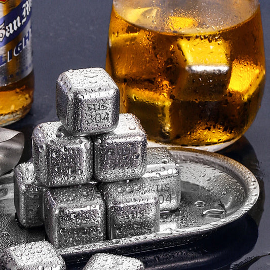 EverCool Stainless Steel Ice Cubes: Non-Diluting Beverage Chillers